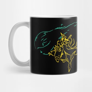 Cloud Strife riding a Chocobo! Mug